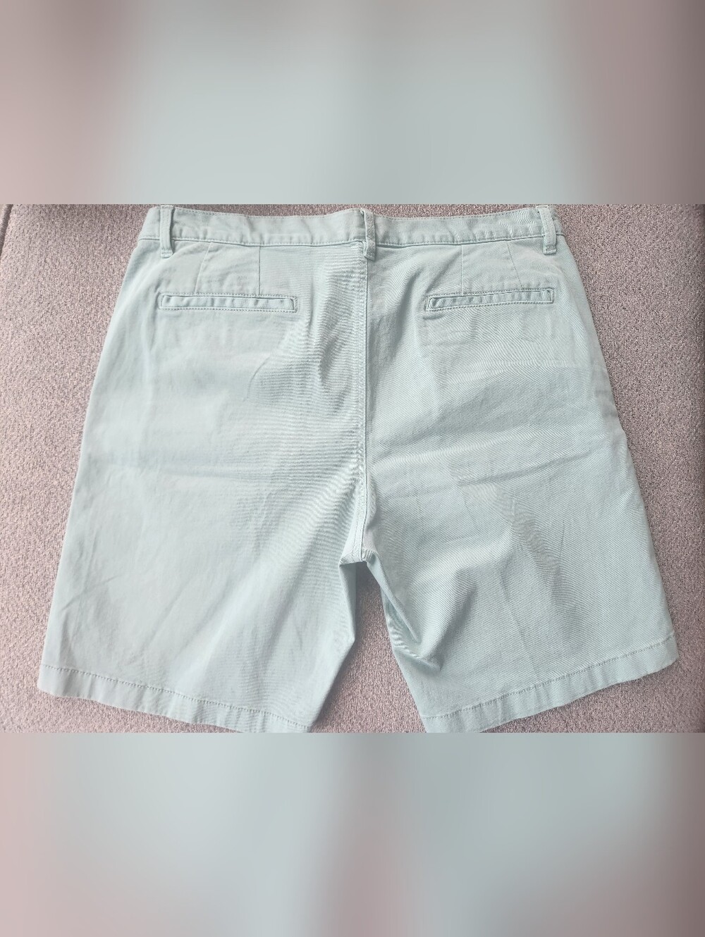 New 14th & Union Men's Light Mint Chino Shorts 36W Slim‎ Fit - Picture 2 of 8
